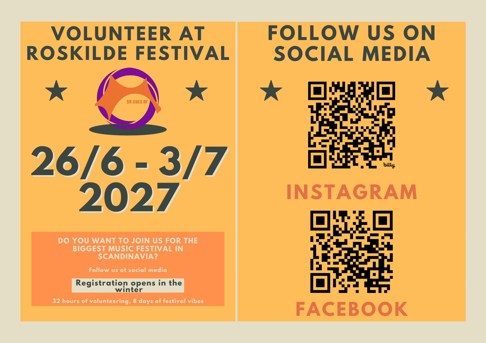 Volunteer at Roskilde Festival 2027