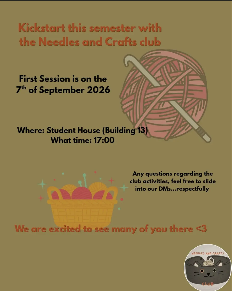 Needles and Crafts 1st hangout of this semester